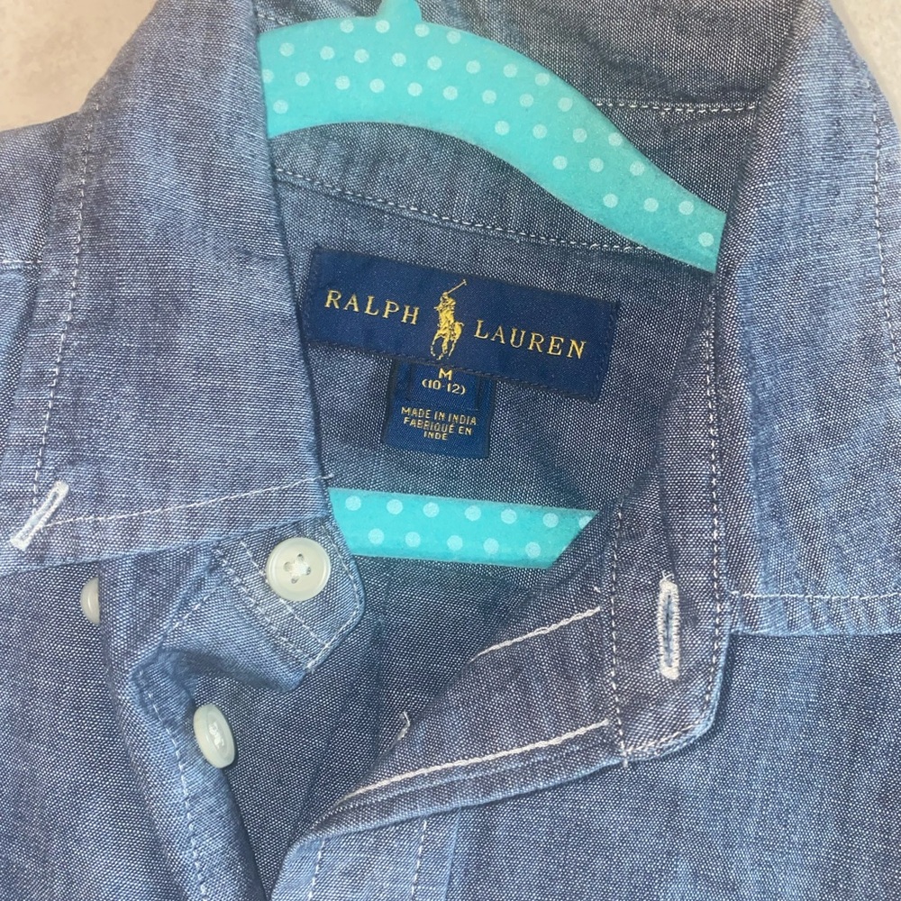 Ralph Lauren POLO shirt BOYS medium  10/12 NEW